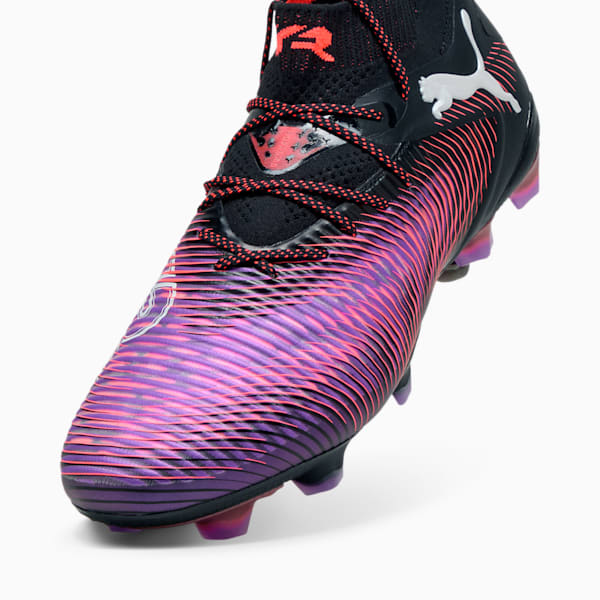 Chaussures de soccer à crampons pour terrain ferme FUTURE 8 ULTIMATE Homme, PUMA Black-PUMA White-Glowing Red, extralarge